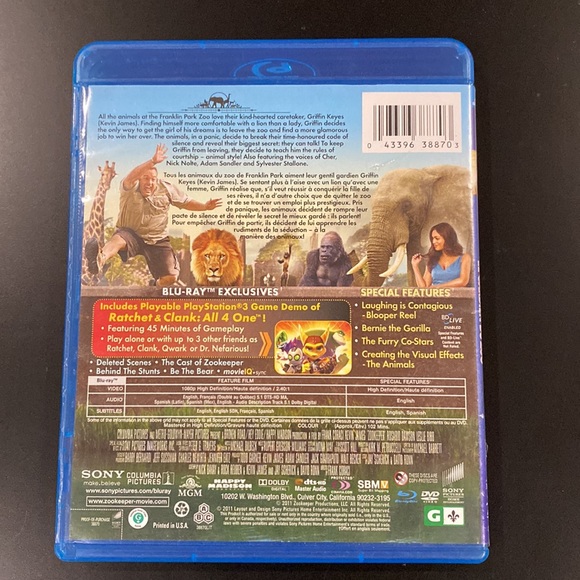 Zookeeper - Blu-ray Only - Picture 2 of 5